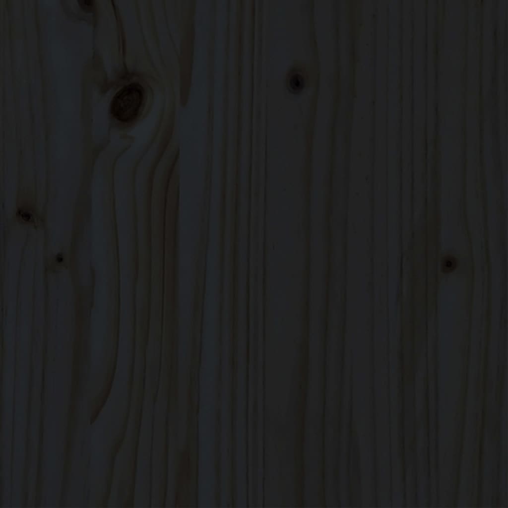 vidaXL Okvir za krevet od masivne borovine crni 90 x 200 cm