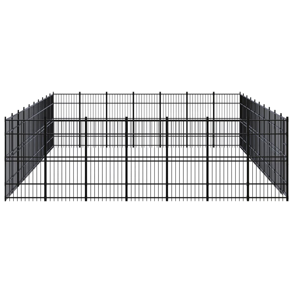 vidaXL Vanjski kavez za pse čelični 64,51 m²