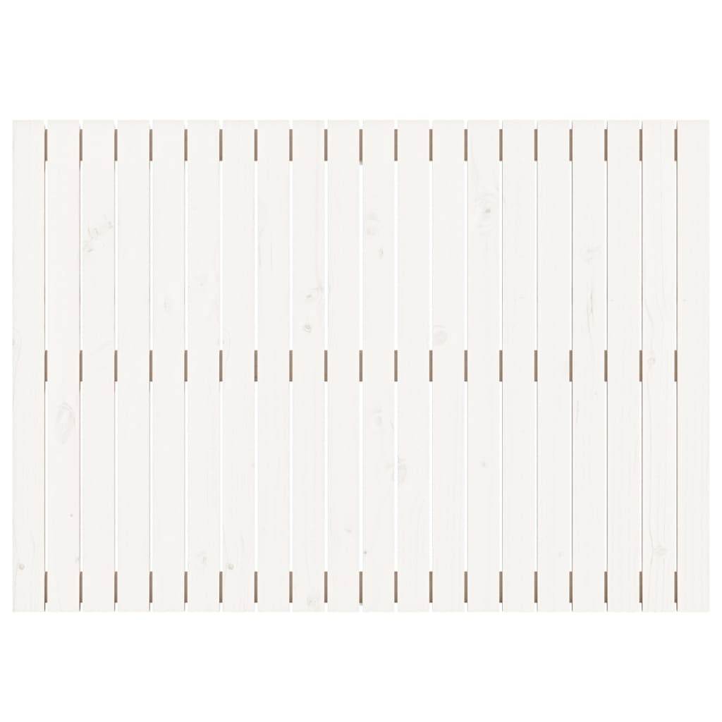 vidaXL Zidno uzglavlje bijelo 127,5x3x90 cm od masivne borovine