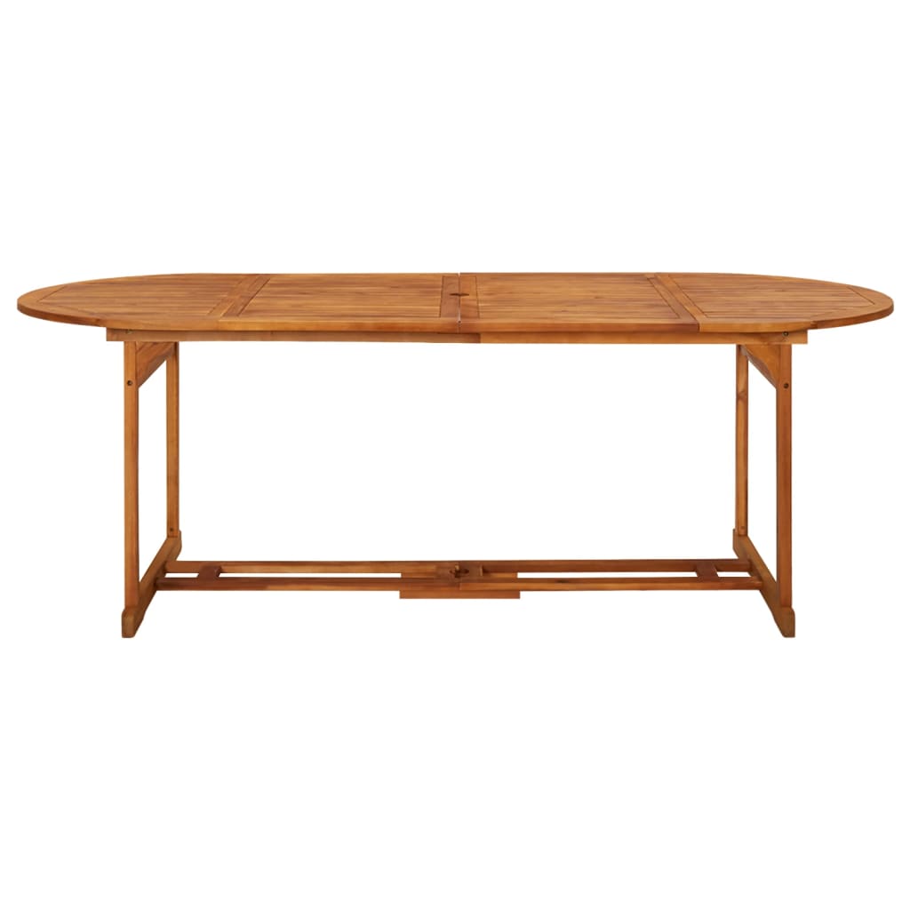 vidaXL Vrtni blagovaonski stol 220 x 90 x 75 cm masivno bagremovo drvo