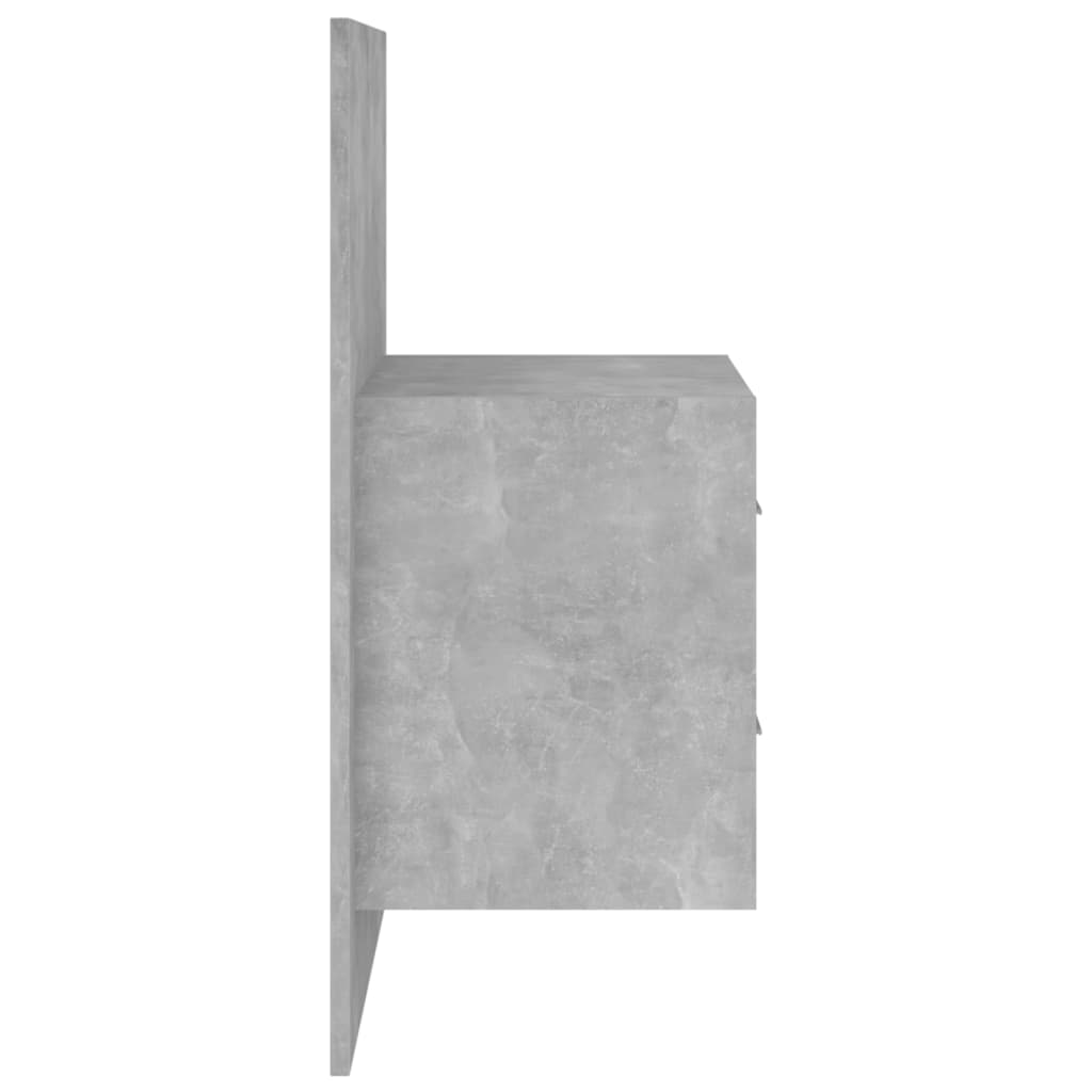 vidaXL Zidni noćni ormarići 2 kom siva boja betona