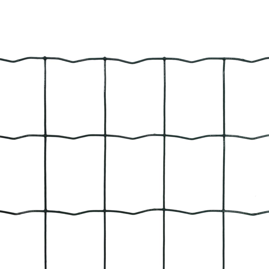 vidaXL Euro ograda čelična 10 x 1,0 m zelena