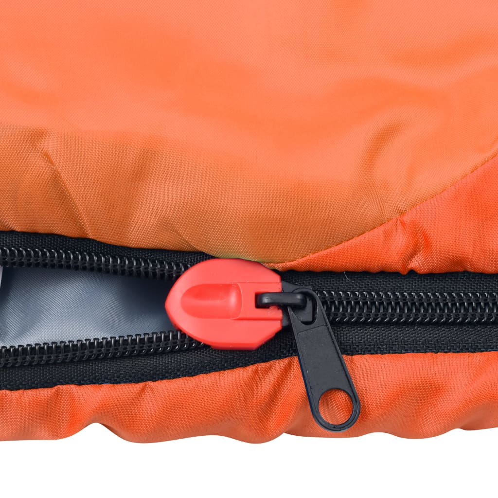 vidaXL Lagane vreće za spavanje 2 kom narančaste 15 ℃ 850 g