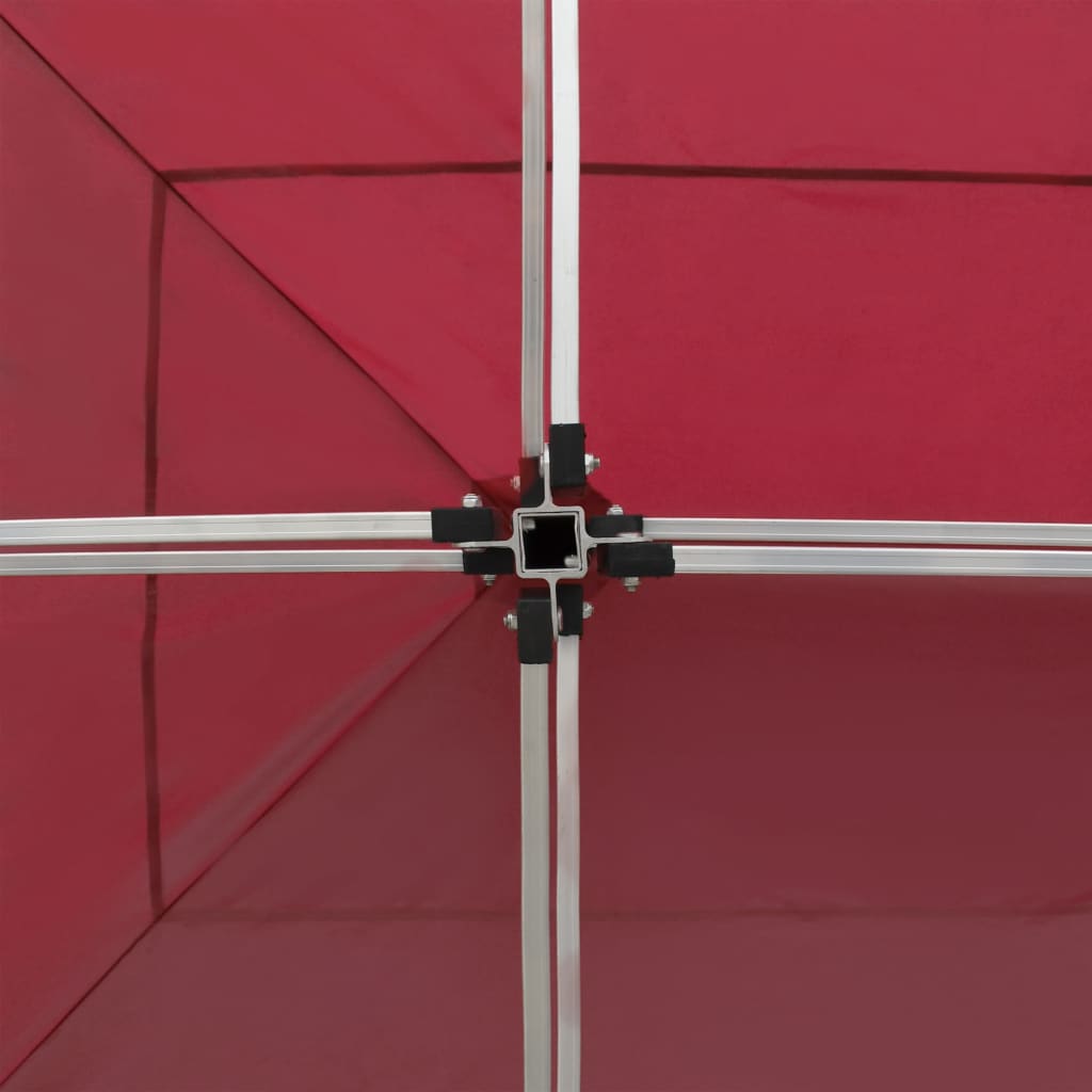 vidaXL Profesionalni sklopivi šator za zabave 6 x 3 m crvena boja vina