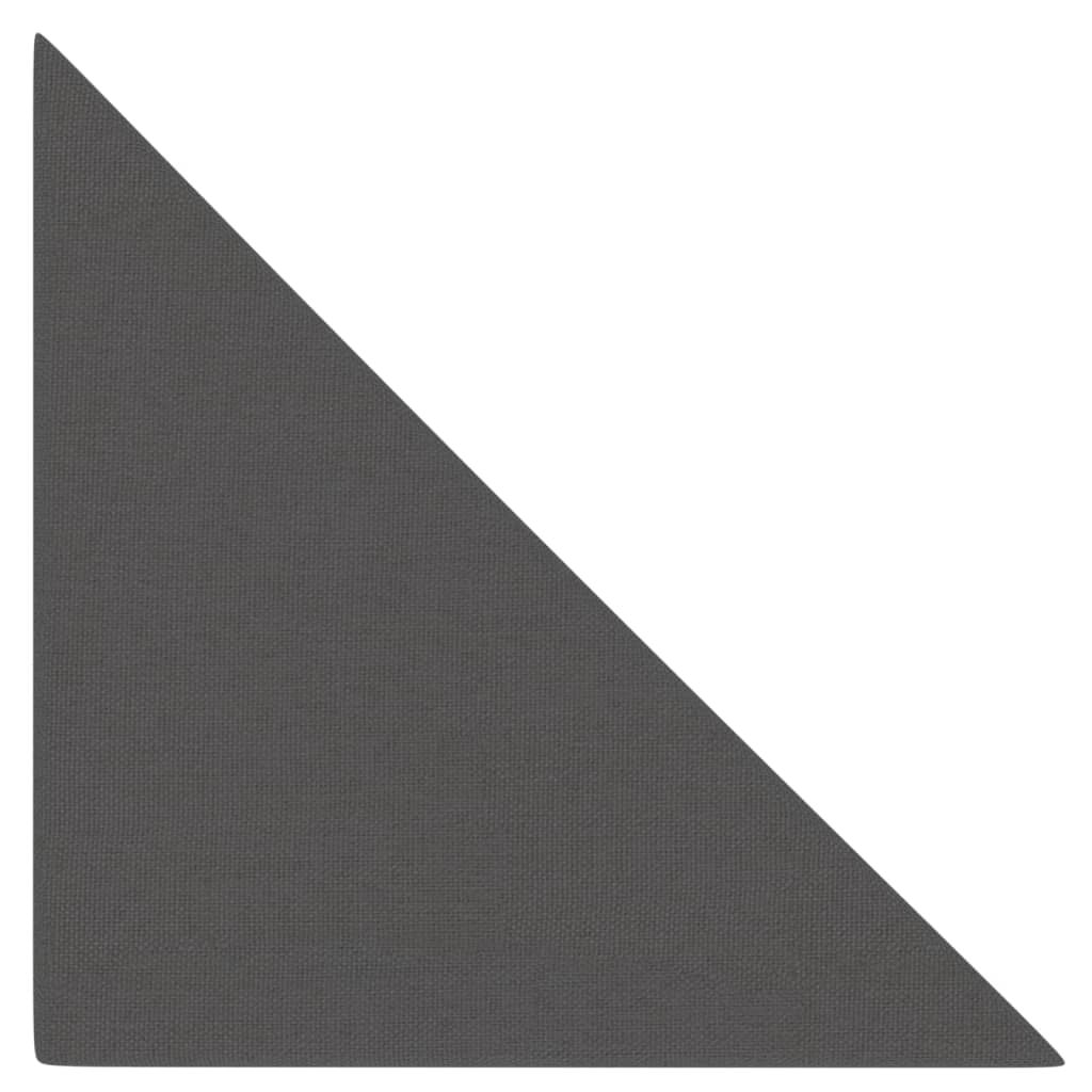 vidaXL Zidne ploče od tkanine 12 kom tamnosive 30 x 30 cm 0,54 m²