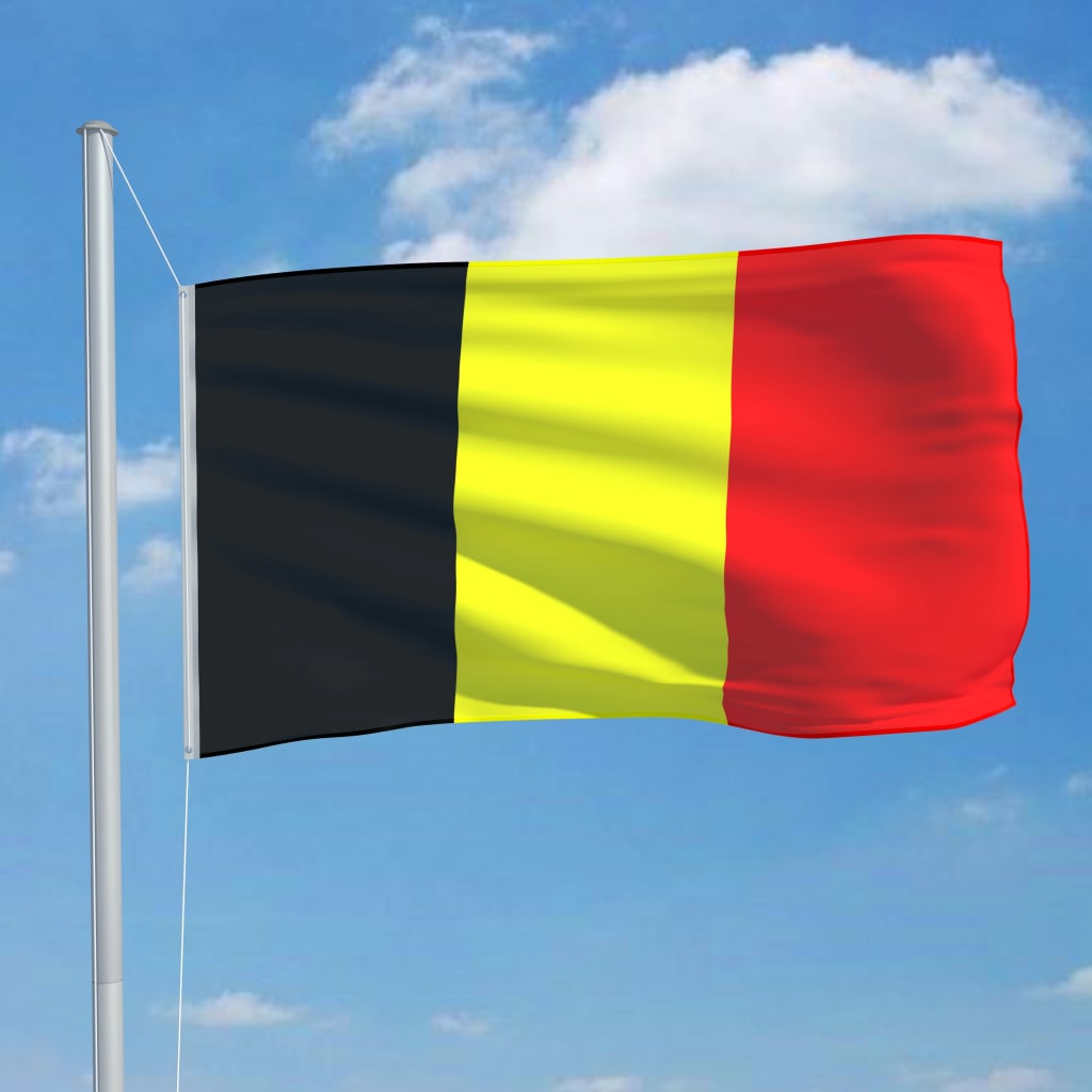 vidaXL Belgijska zastava 90 x 150 cm