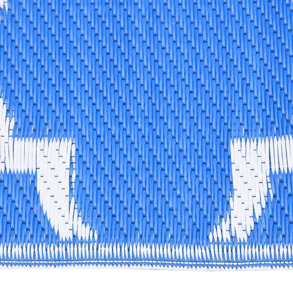 vidaXL Vanjski tepih plavi 160 x 230 cm PP