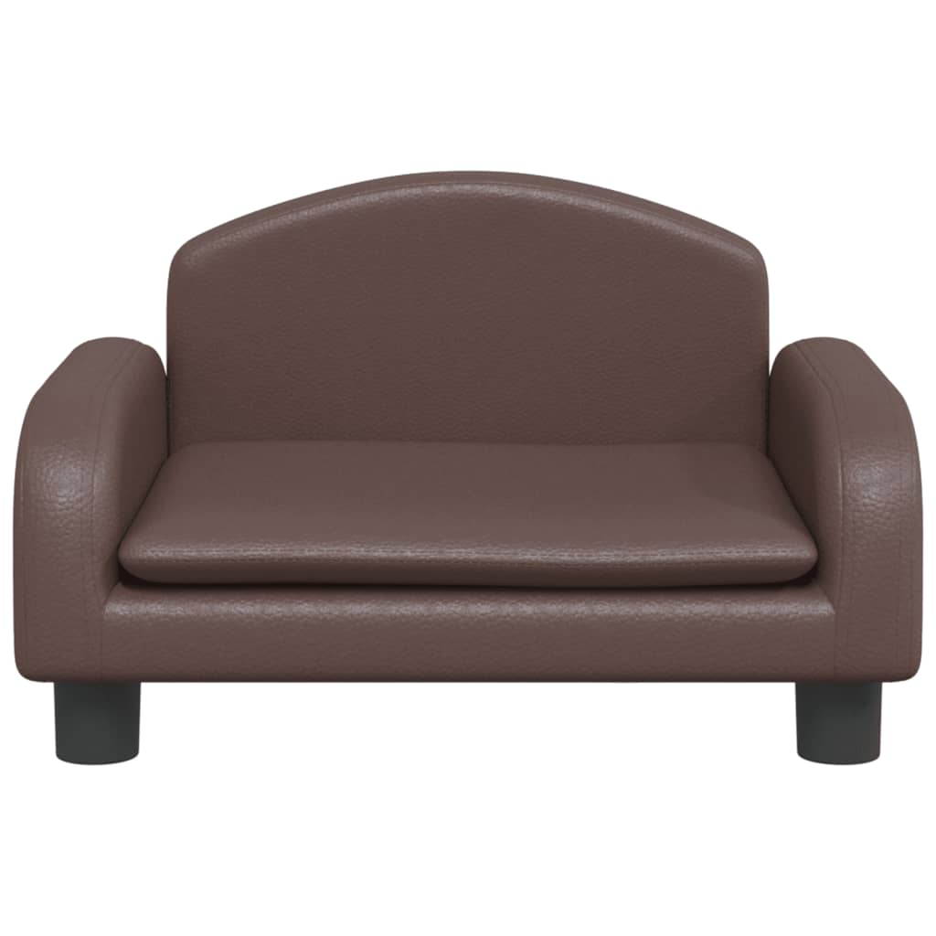 vidaXL Dječja fotelja smeđa 50 x 40 x 30 cm od umjetne kože