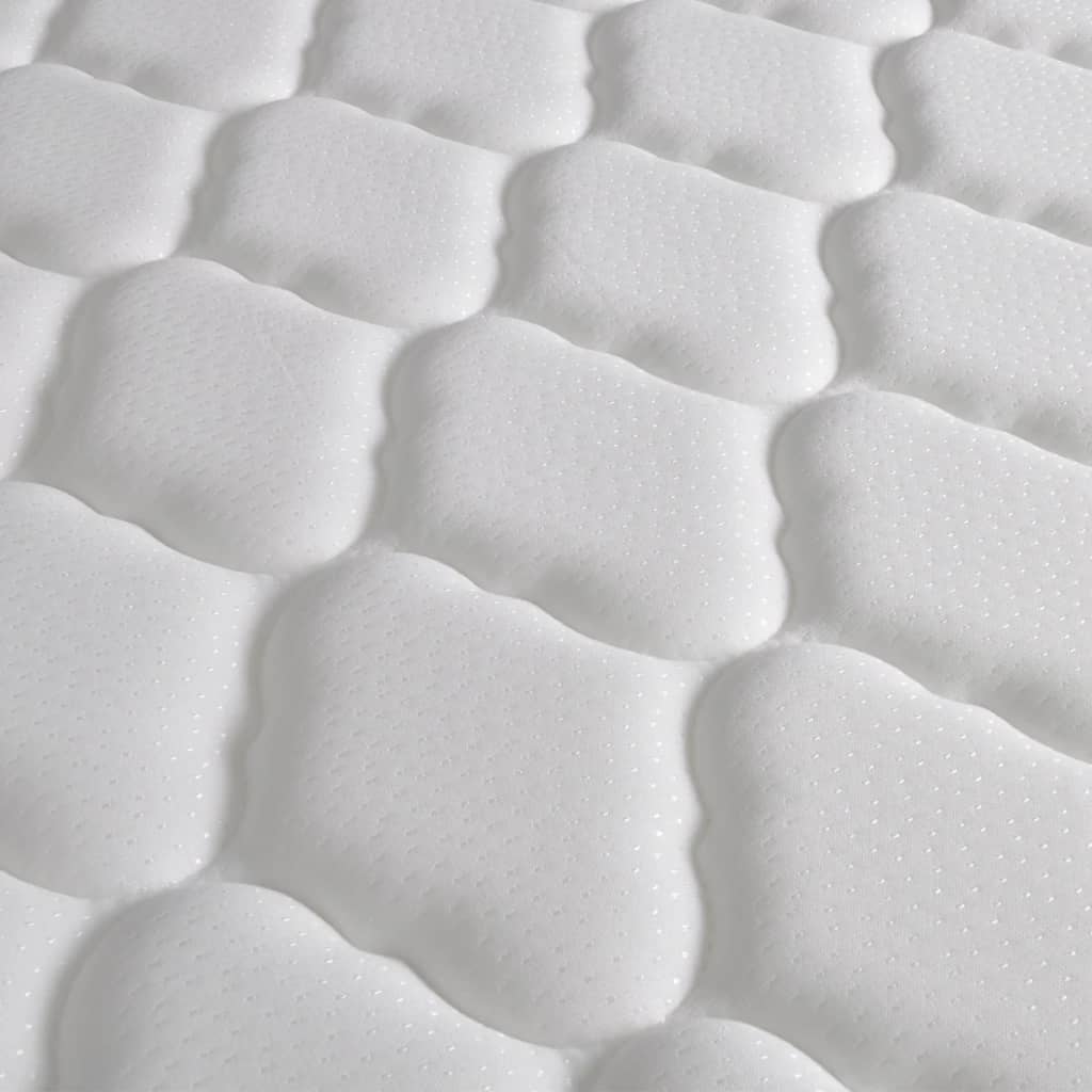 vidaXL Krevet od tkanine s memorijskim madracem smeđi 90 x 200 cm