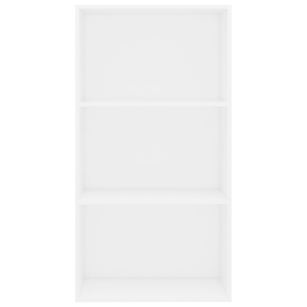 vidaXL Ormarić za knjige s 3 razine bijeli 60 x 30 x 114 cm od iverice