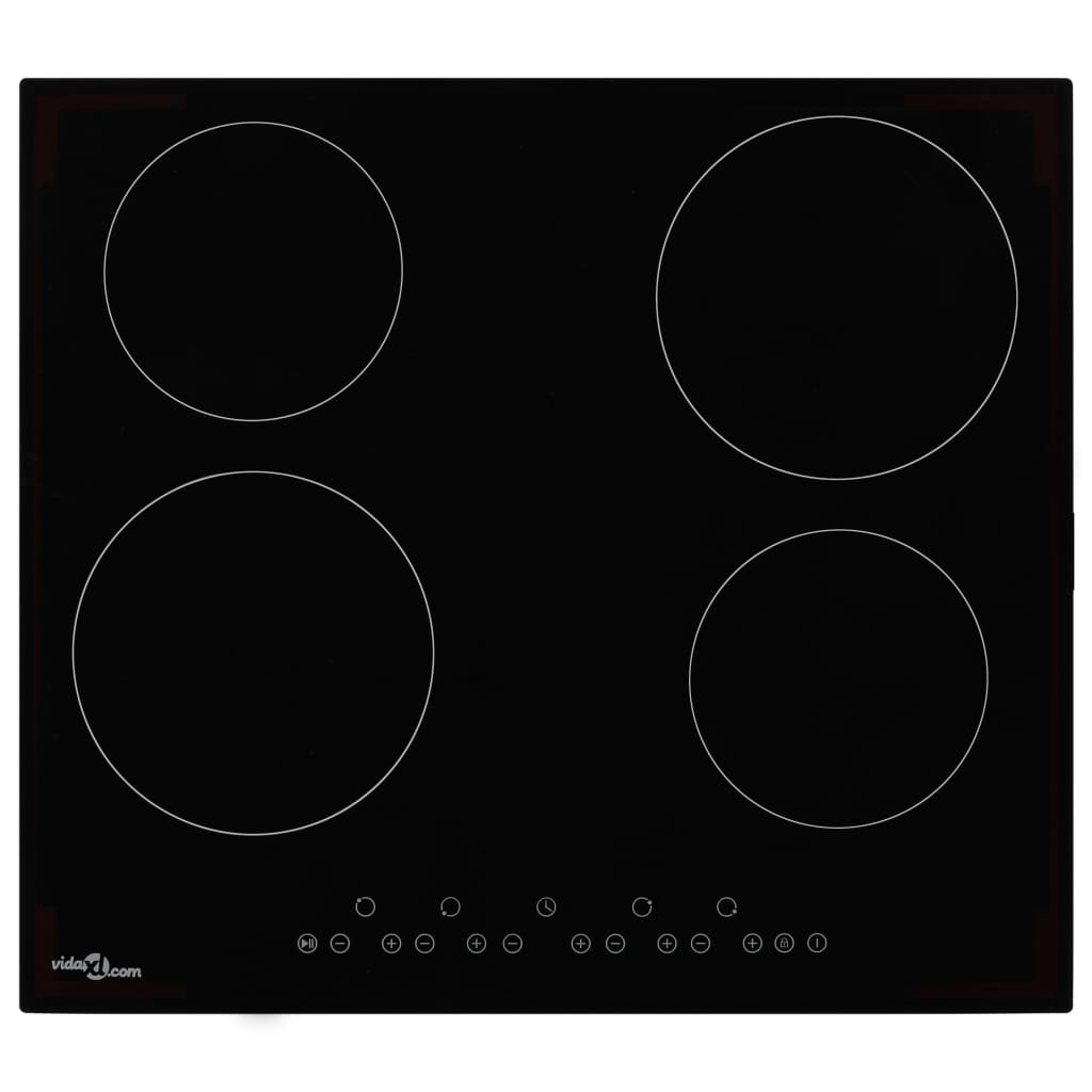 vidaXL Keramička ploča za kuhanje s 4 plamenika 6000 W