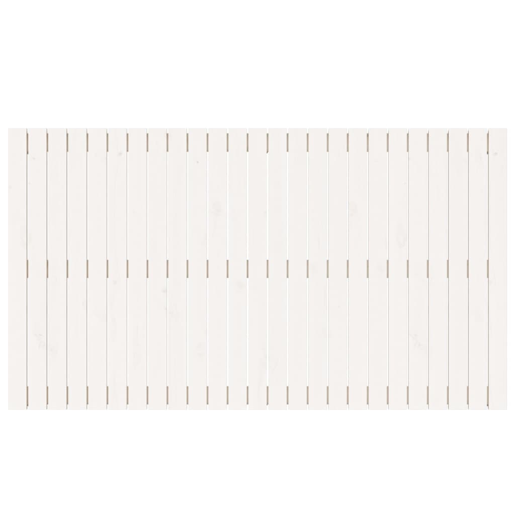 vidaXL Zidno uzglavlje bijelo 159,5x3x90 cm od masivne borovine