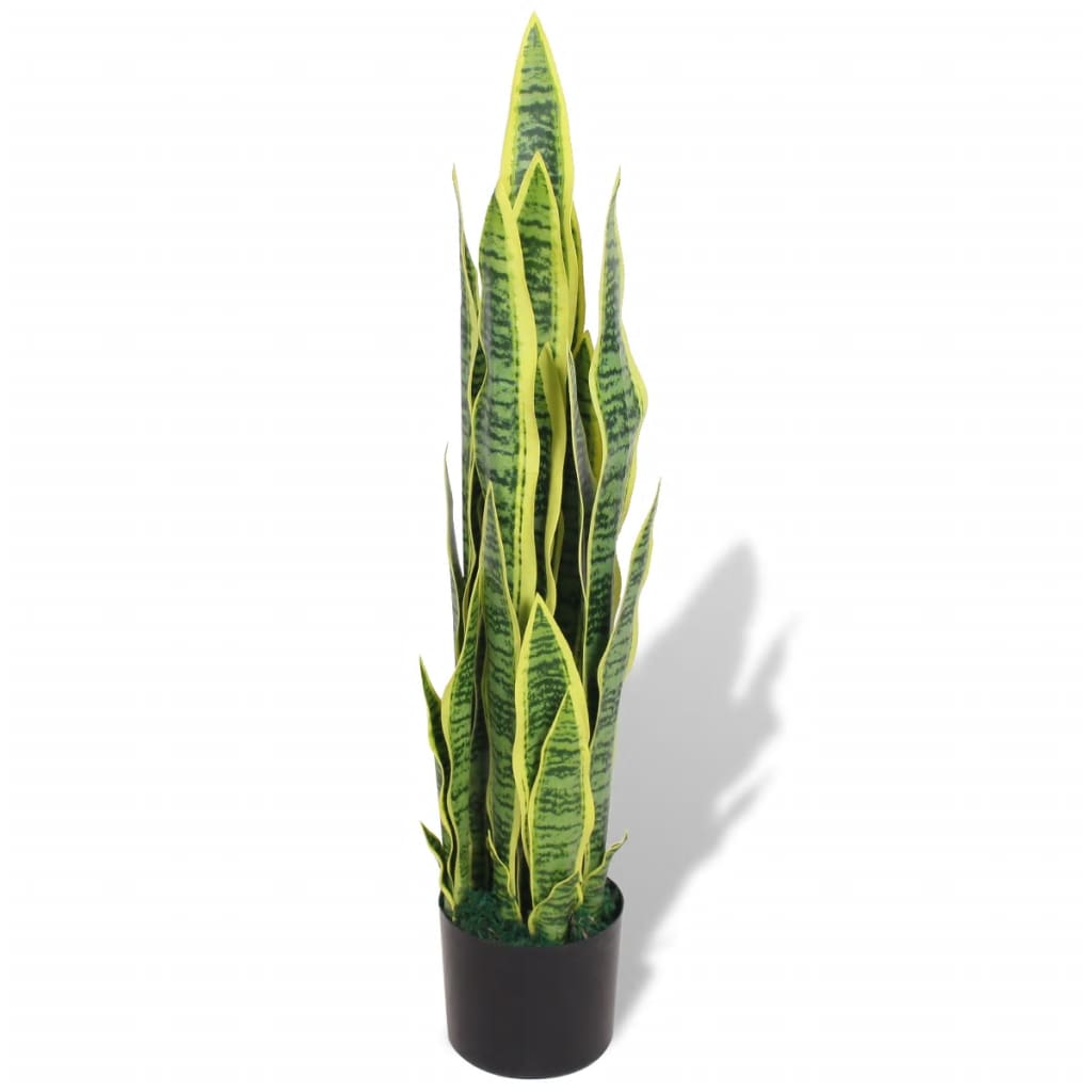vidaXL Umjetna biljka sanseverija s posudom 90 cm zelena