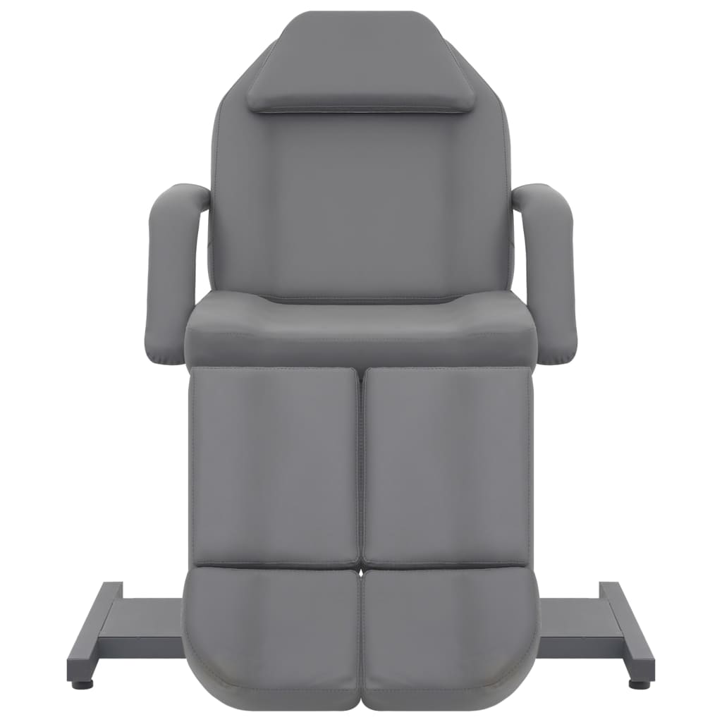 vidaXL Kozmetička stolica od umjetne kože siva 180 x 62 x 78 cm