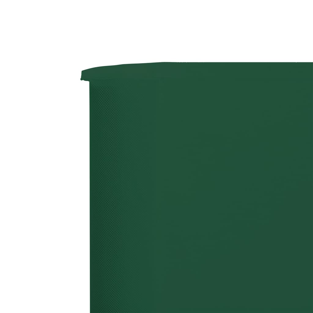 vidaXL Vjetrobran sa 6 panela od tkanine 800 x 160 cm zeleni