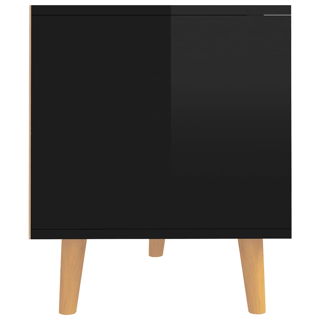 vidaXL TV ormarić visoki sjaj crni 90 x 40 x 48,5 cm konstruirano drvo