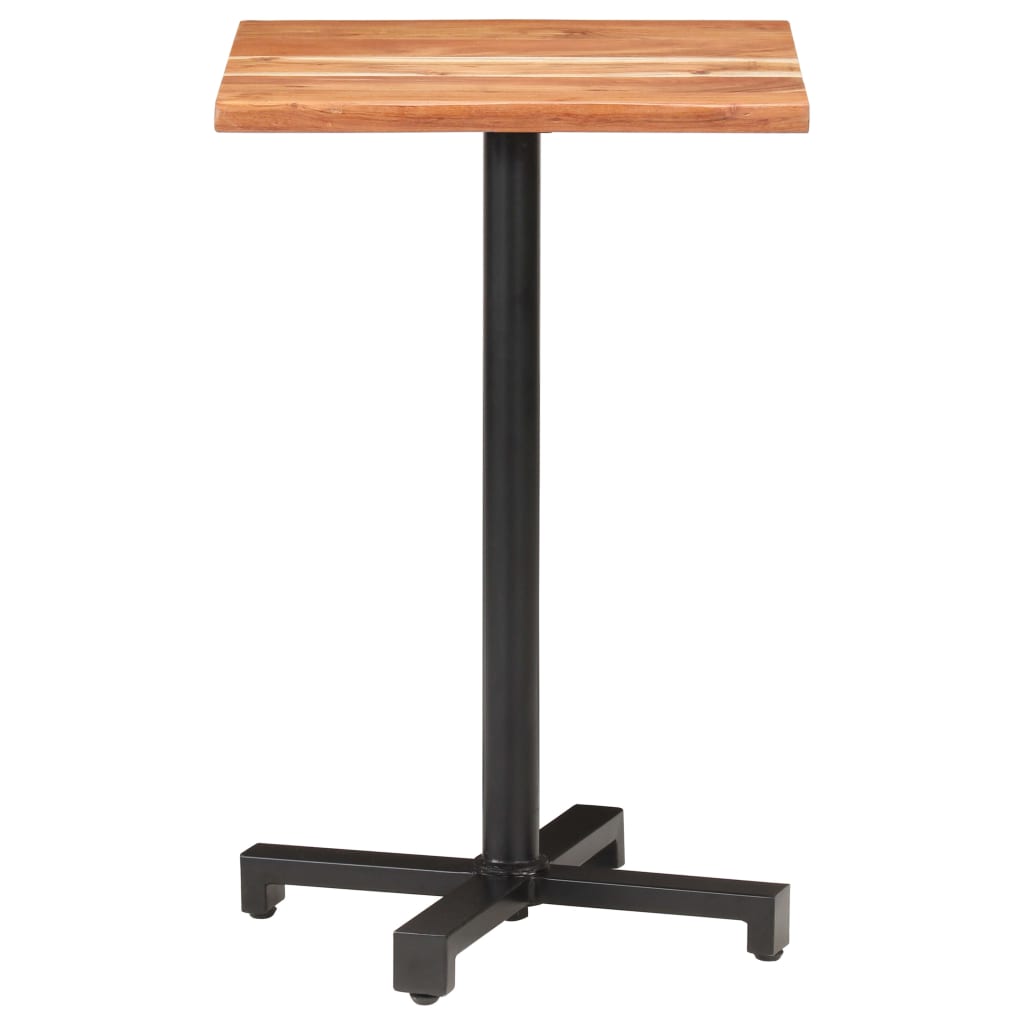 vidaXL Bistro stol sa živim rubovima 50x50x75 cm masivno drvo bagrema