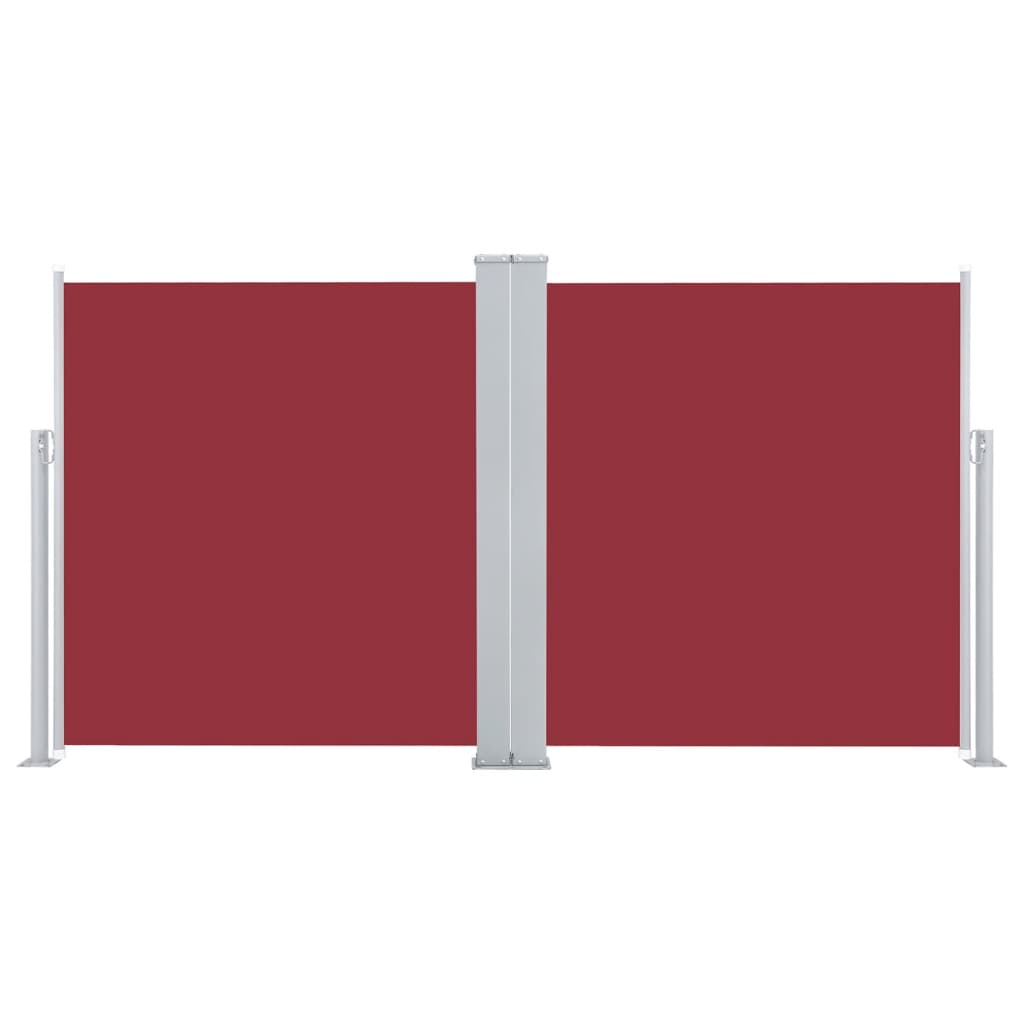 vidaXL Uvlačiva bočna tenda 160 x 600 cm crvena