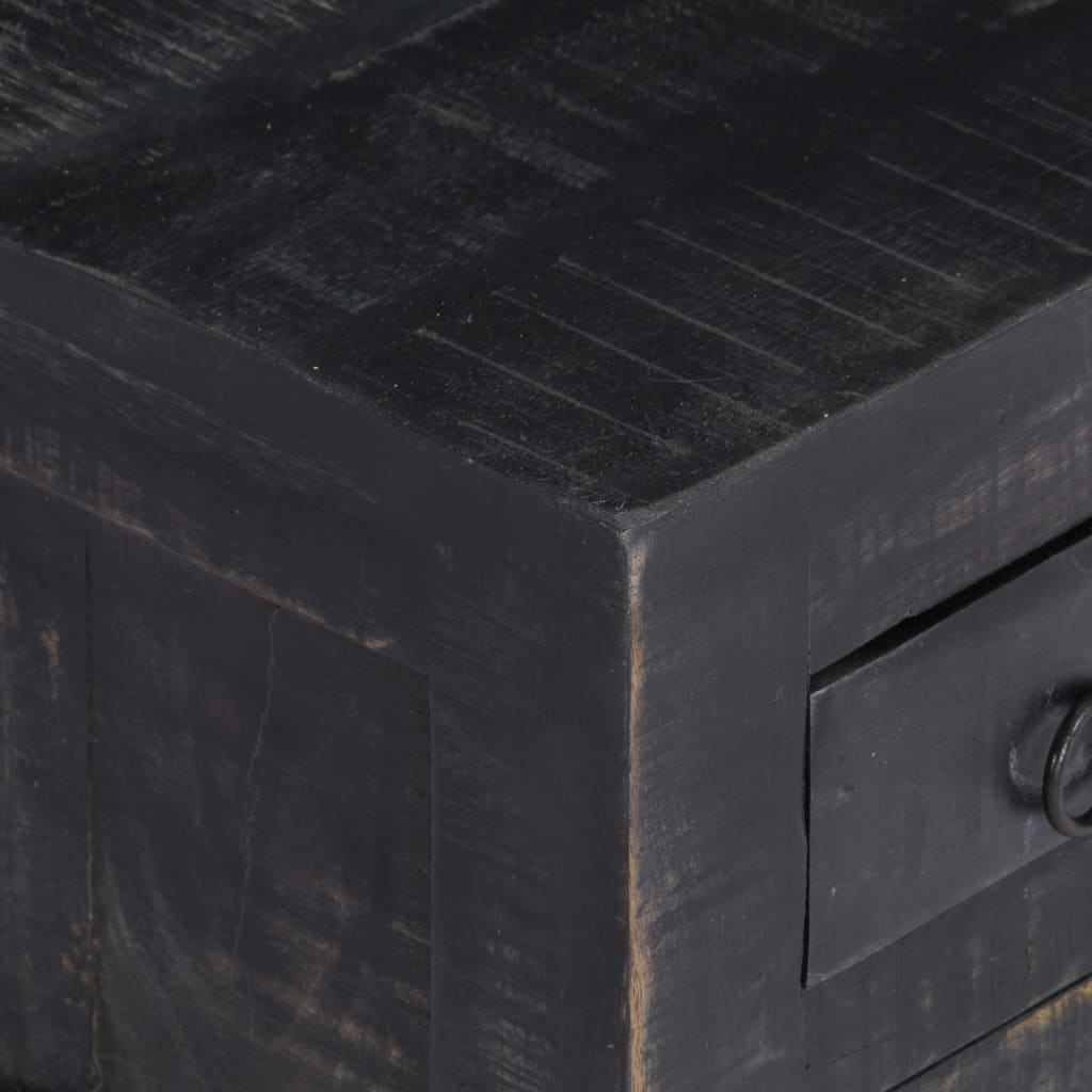 vidaXL Stolić za kavu crni 65 x 65 x 30 cm od masivnog drva manga
