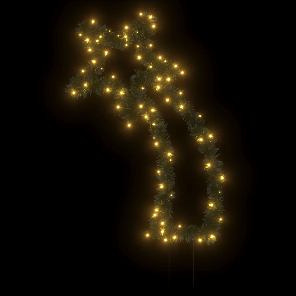 vidaXL Ukrasno božićno svjetlo sa šiljcima oblik meteora 80 LED 62 cm