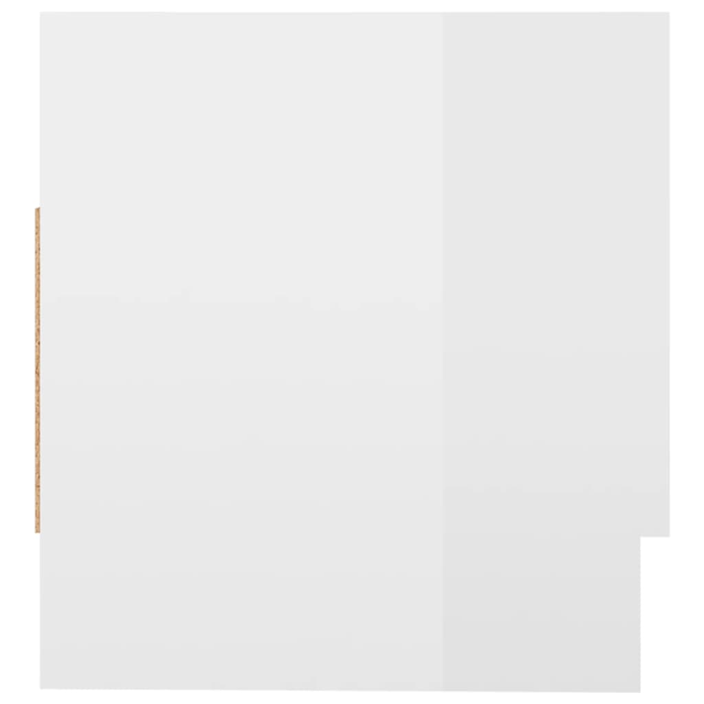 vidaXL Ormar visoki sjaj bijeli 70 x 32,5 x 35 cm konstruirano drvo