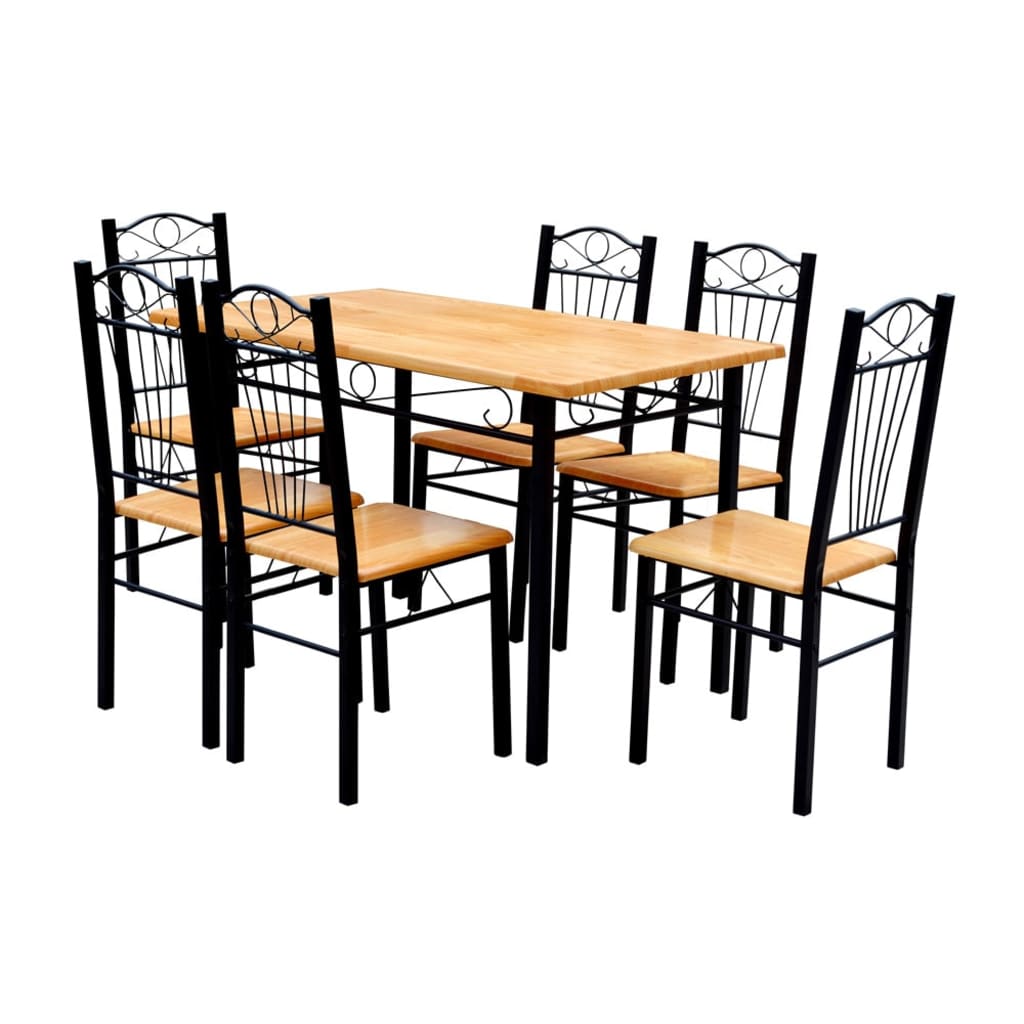 Set blagovaonski stol i 6 stolica od laganog drveta