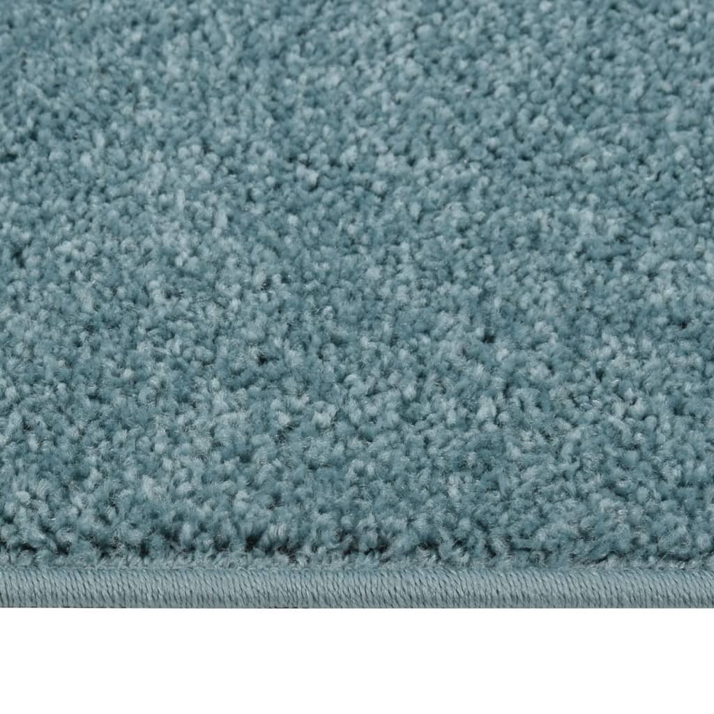 vidaXL Tepih s kratkim vlaknima 80 x 150 cm plavi