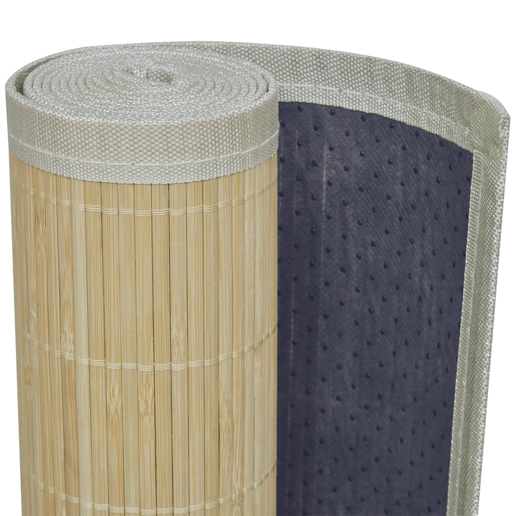 vidaXL Tepih od bambusa 100 x 160 cm prirodne boje