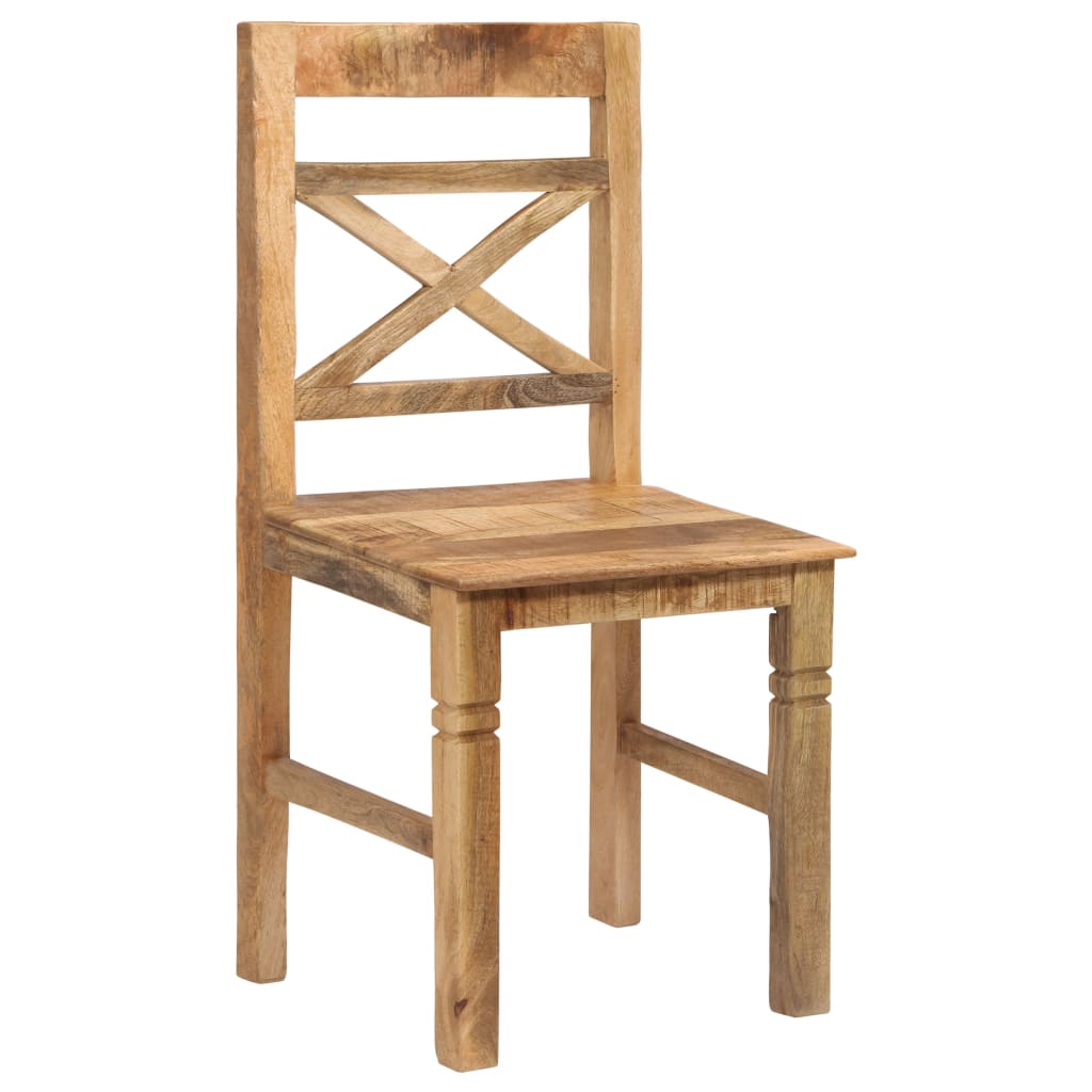 vidaXL Blagovaonske stolice od masivnog drva manga 6 kom
