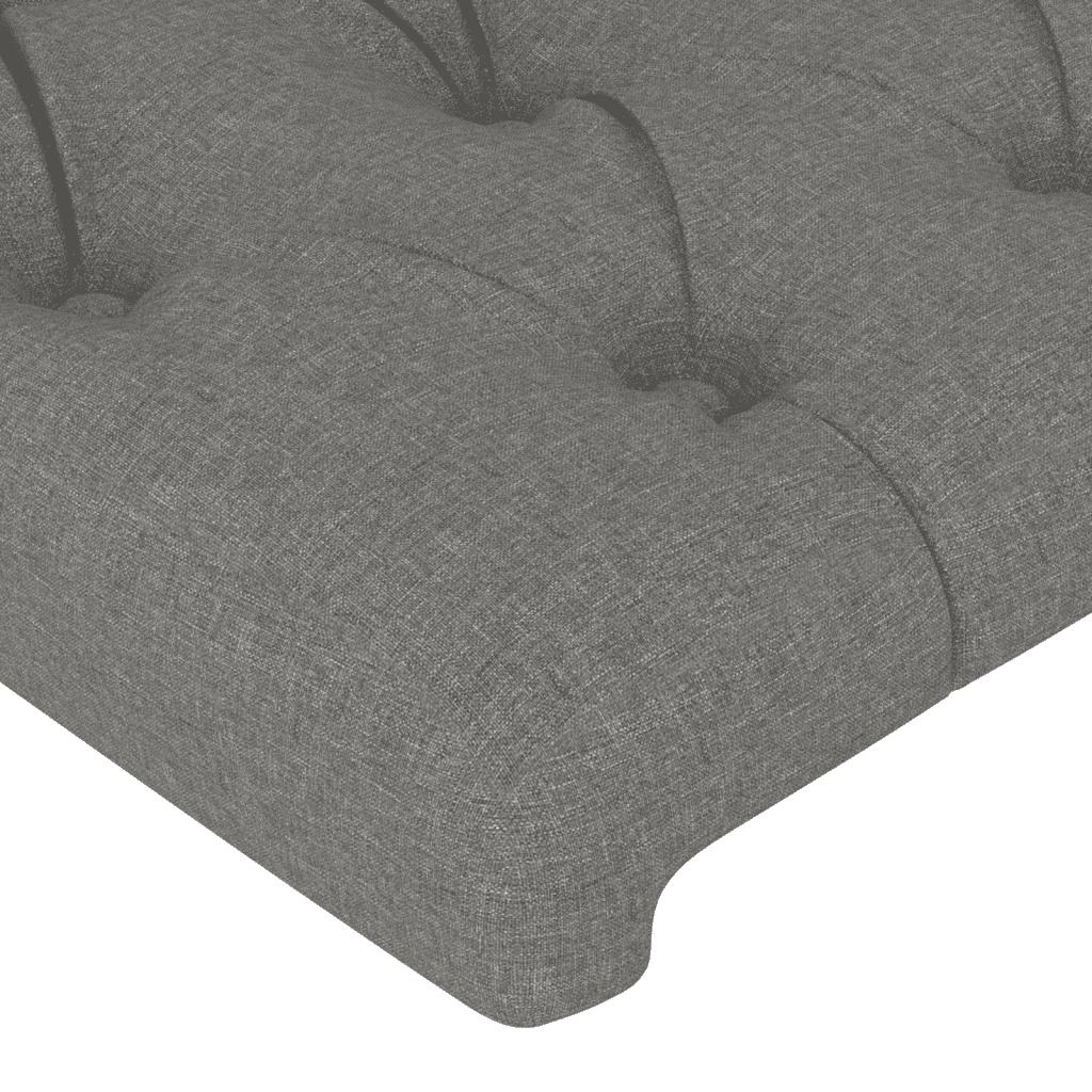 vidaXL Krevet s oprugama i madracem tamnosivi 200 x 200 cm od tkanine