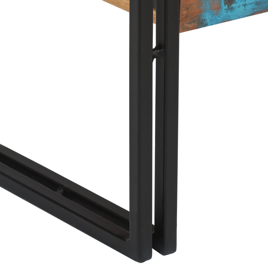 vidaXL Konzolni stol od masivnog obnovljenog drva 120 x 30 x 76 cm