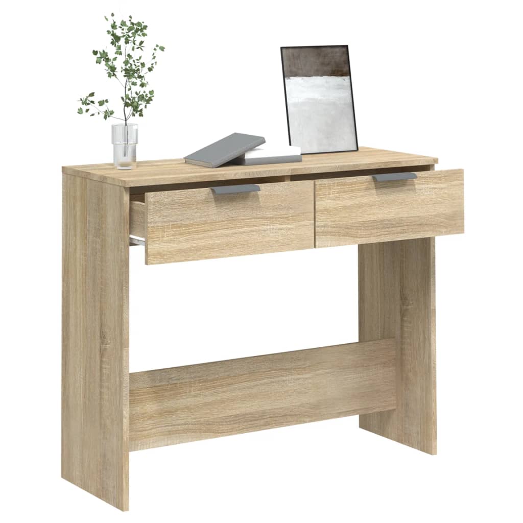 vidaXL Konzolni stol boja hrasta sonome 90x36x75 cm konstruirano drvo