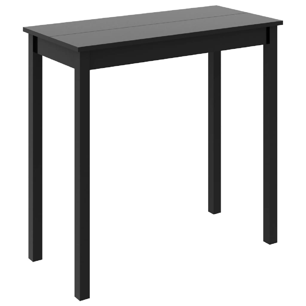 vidaXL Barski stol MDF crni 115 x 55 x 107 cm