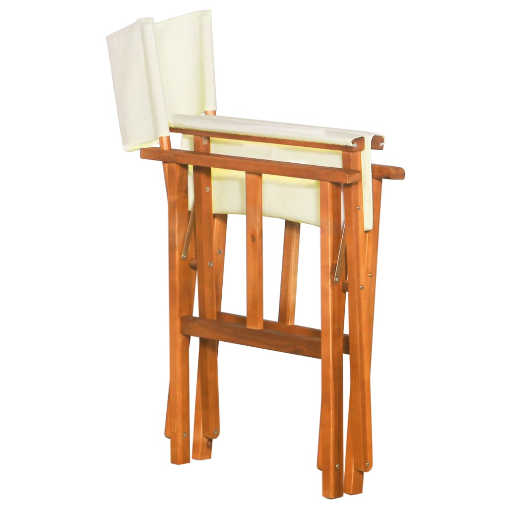 vidaXL Redateljske stolice 2 kom od masivnog bagremovog drva
