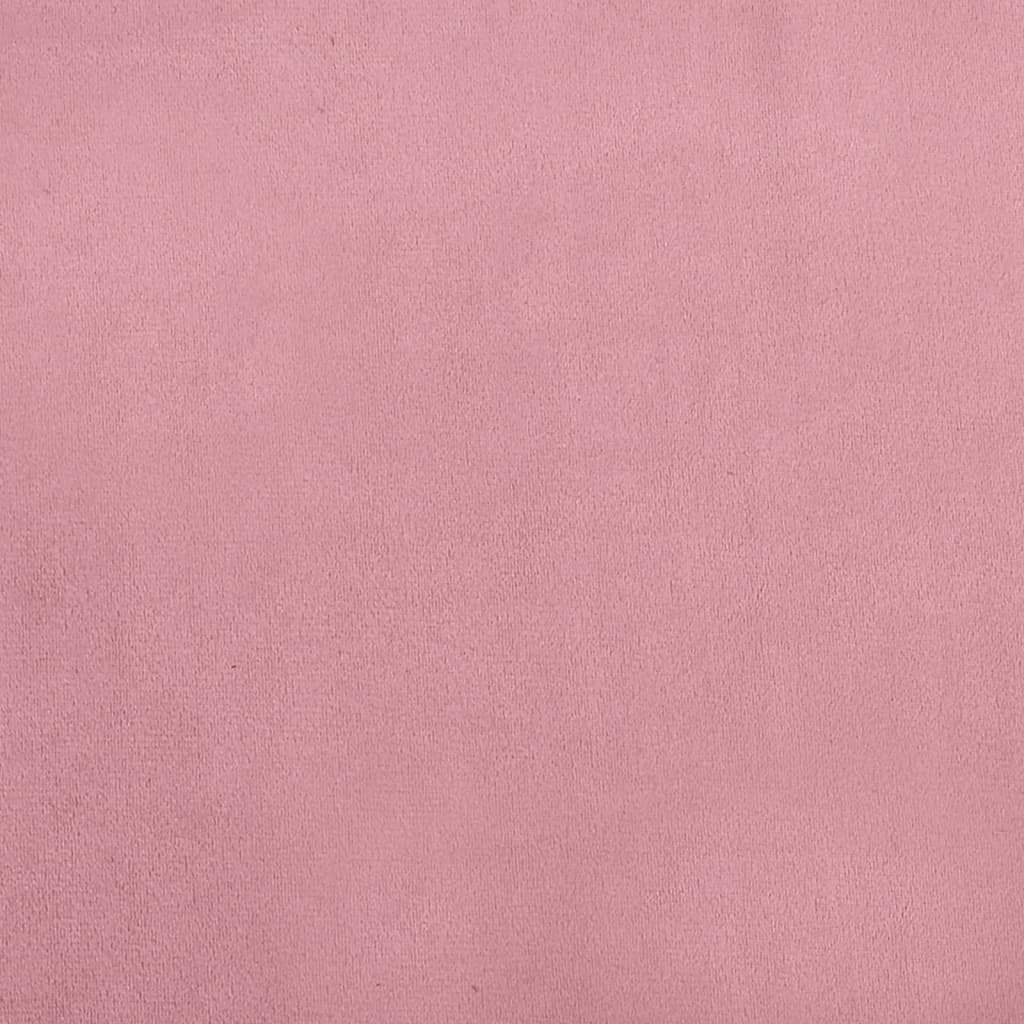 vidaXL Dječja fotelja ružičasta 70 x 45 x 33 cm baršunasta