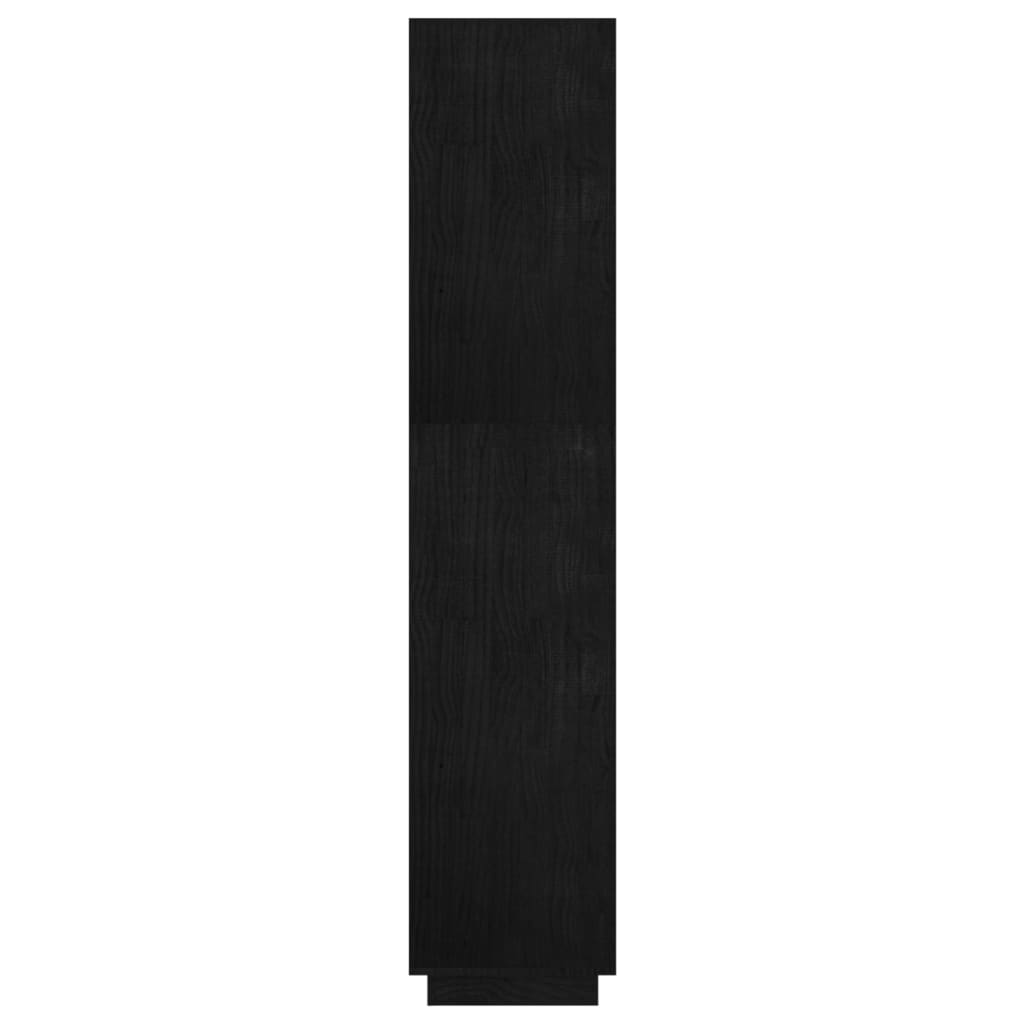 vidaXL Ormarić za knjige / sobna pregrada crni 60x35x167 cm borovina