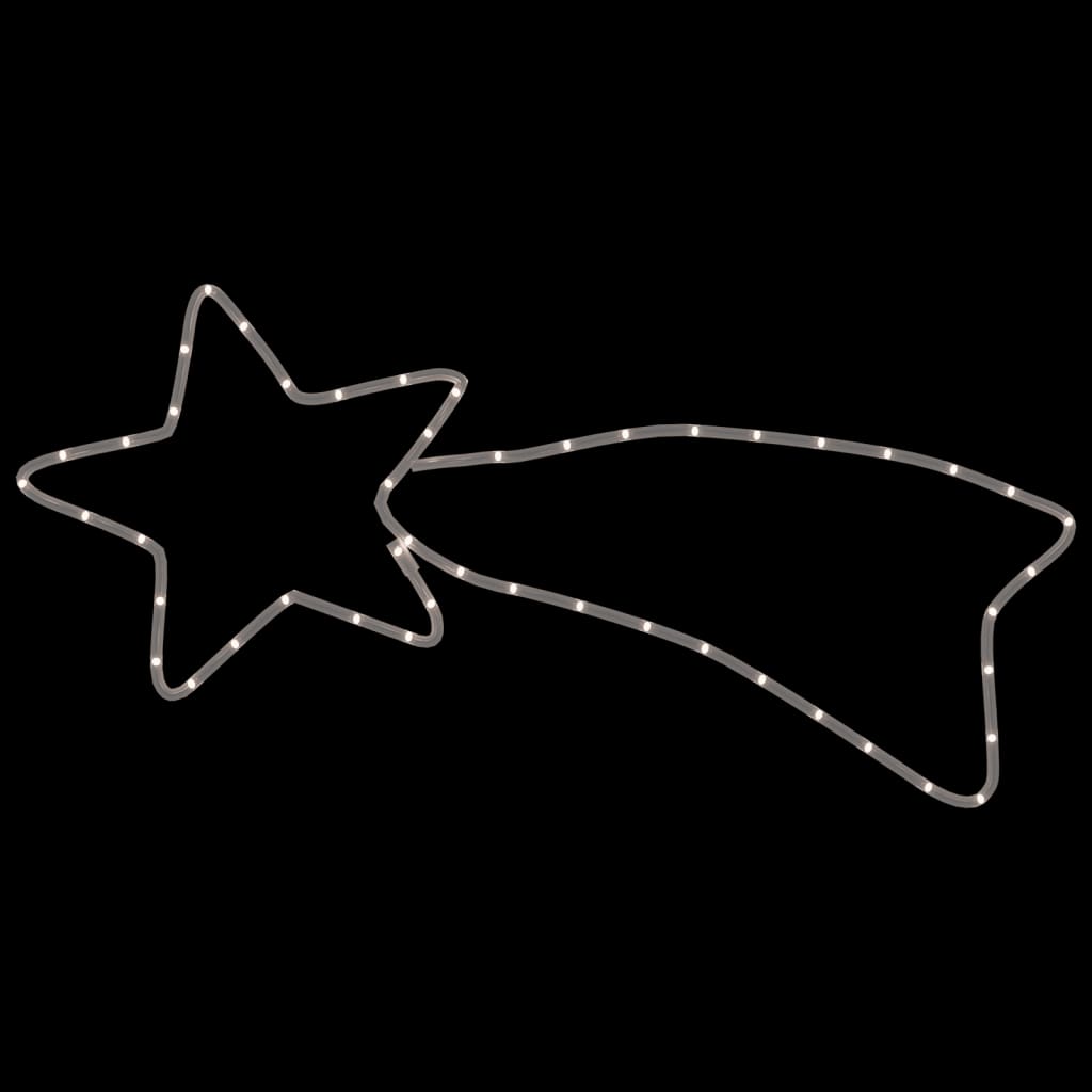 vidaXL Božićna figura zvijezde padalice 48 LED topla bijela 65 x 28 cm