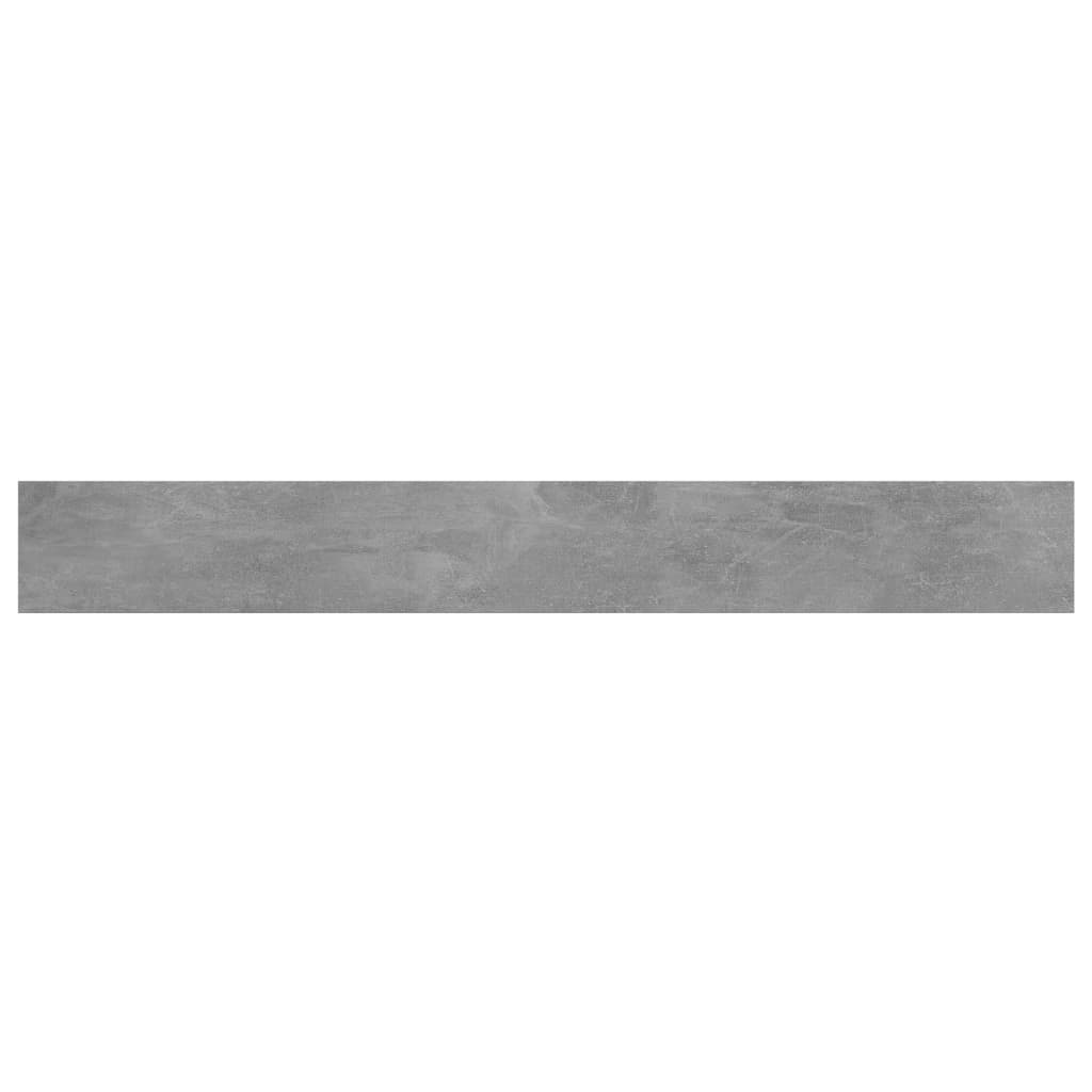 vidaXL Police za knjige 4 kom siva boja betona 80x10x1,5 cm od iverice