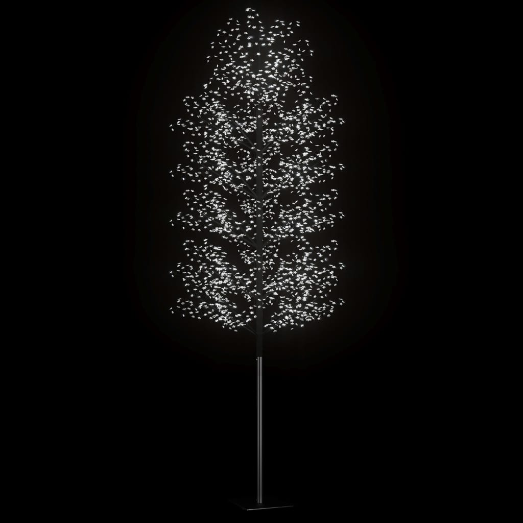 vidaXL Božićno drvce s 2000 LED žarulja hladno bijelo svjetlo 500 cm