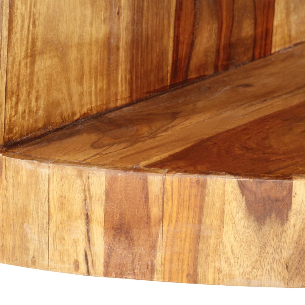 vidaXL Okrugli stolić za kavu 65 x 30 cm od masivnog drva šišama