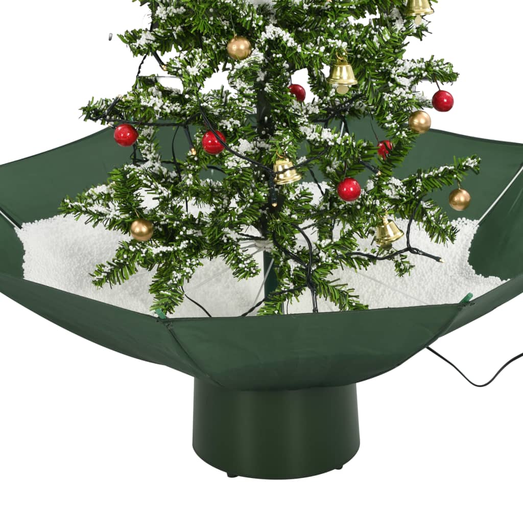 vidaXL Božićno drvce koje sniježi sa stalkom zeleno 75 cm