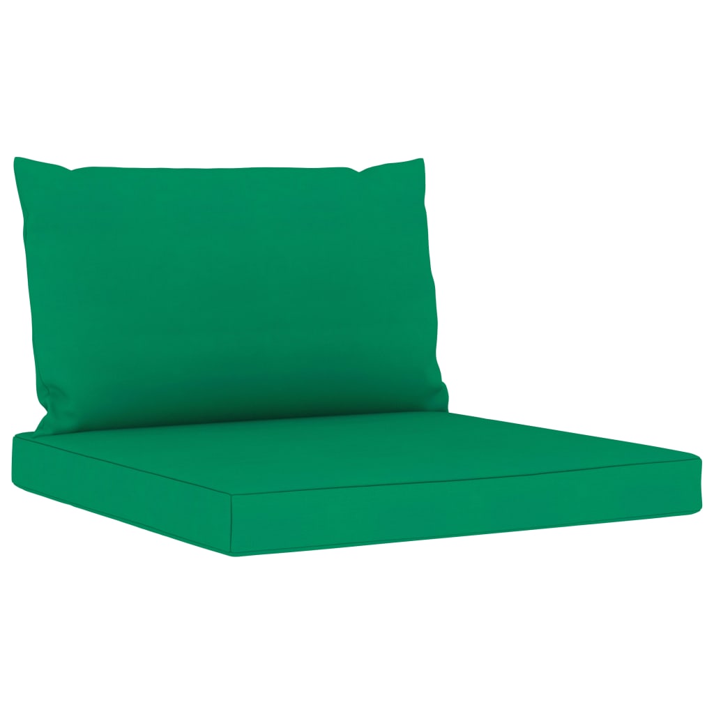 vidaXL 8-dijelna vrtna garnitura sa zelenim jastucima