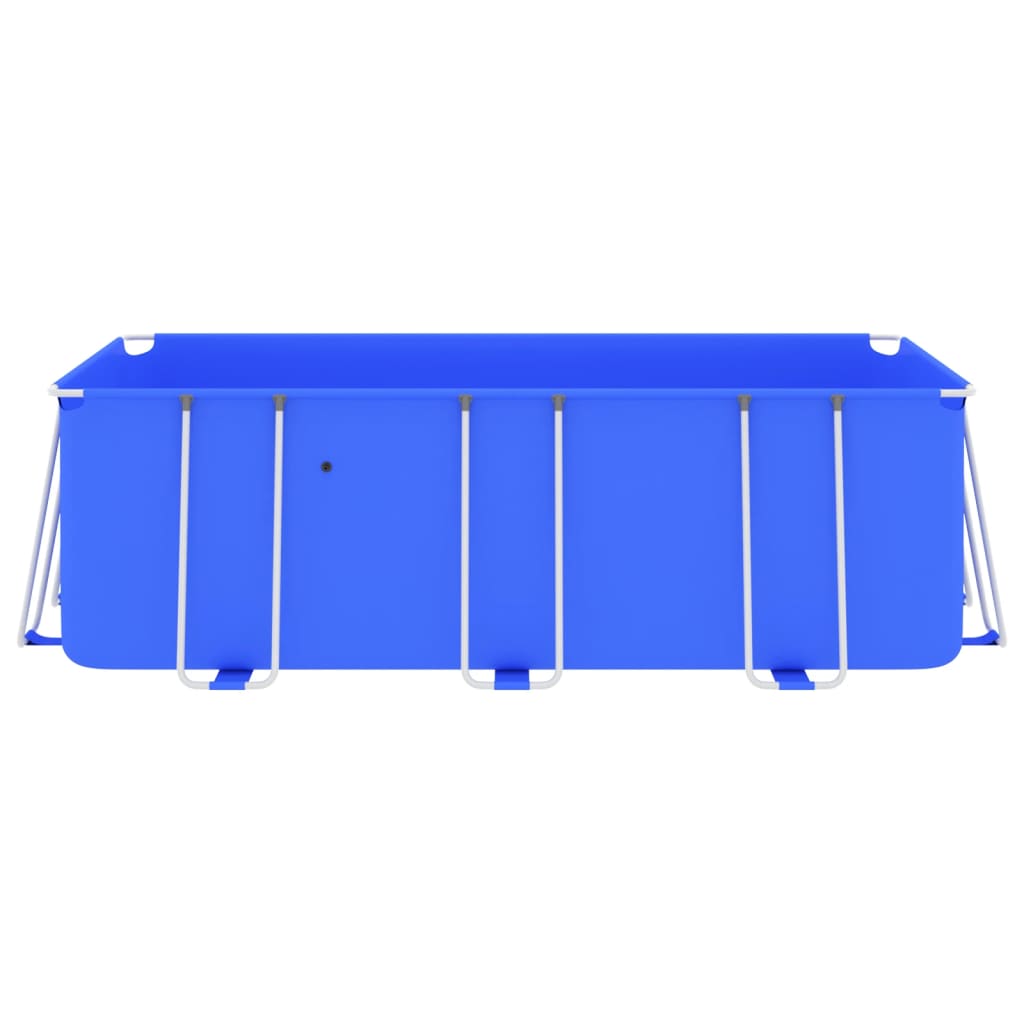 vidaXL Bazen s čeličnim okvirom 400 x 207 x 122 cm plavi