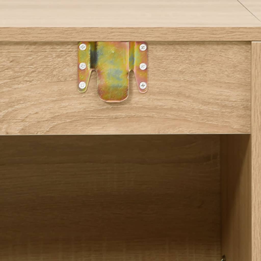 vidaXL 5-dijelni set kupaonskog namještaja boja hrasta drveni