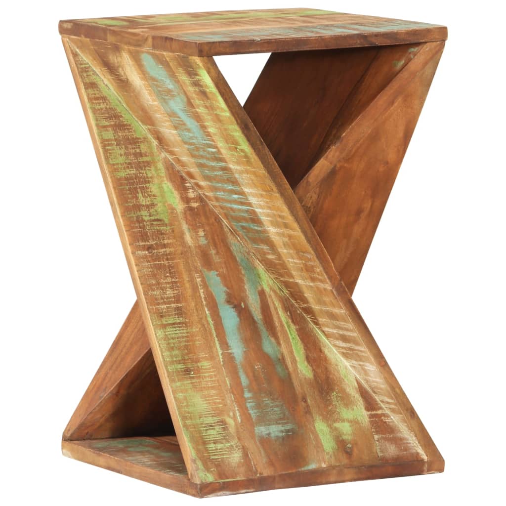 vidaXL Bočni stolić 35 x 35 x 55 cm od masivnog obnovljenog drva
