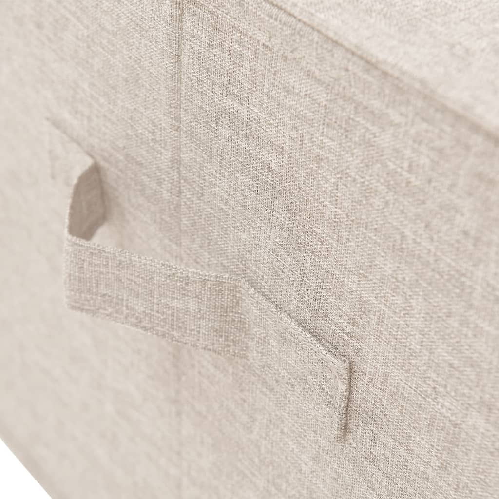vidaXL Kutija za pohranu od tkanine 50 x 30 x 25 cm krem