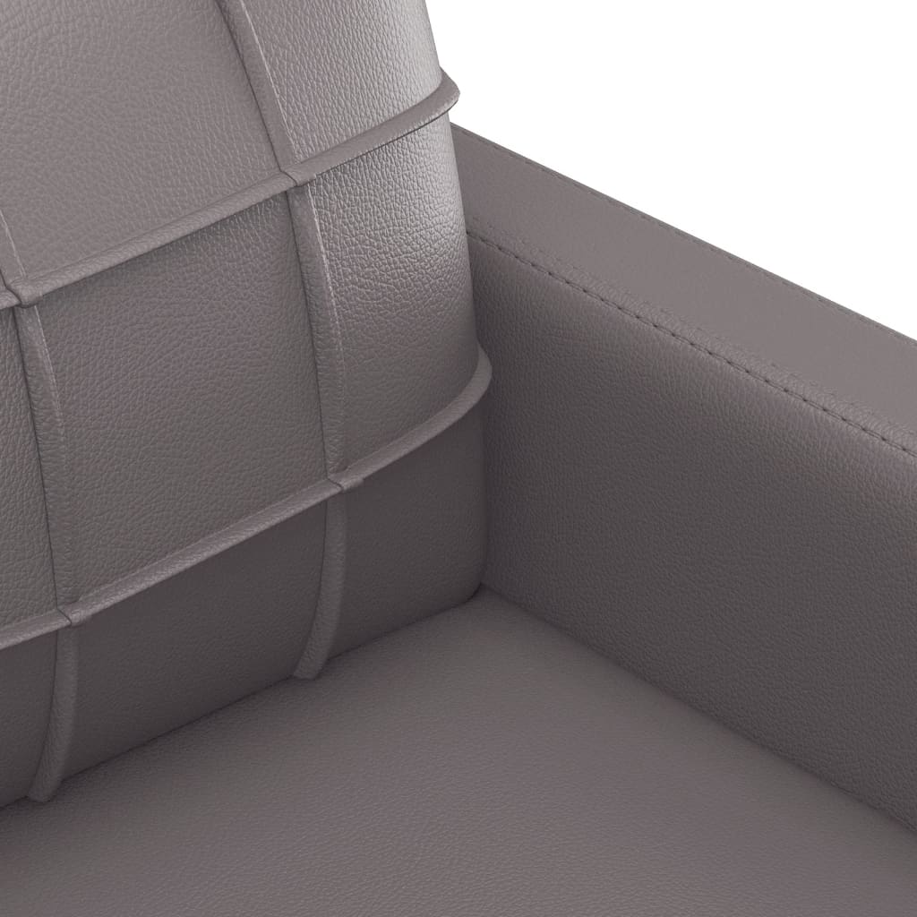 vidaXL Fotelja siva 60 cm od umjetne kože