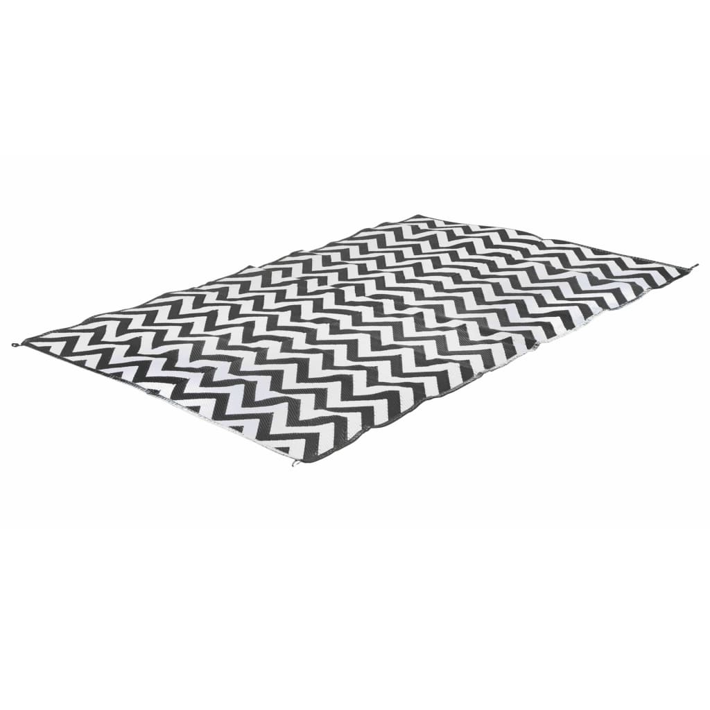Bo-Camp vanjski tepih Chill mat Wave 2 x 1,8 m M crno-bijeli