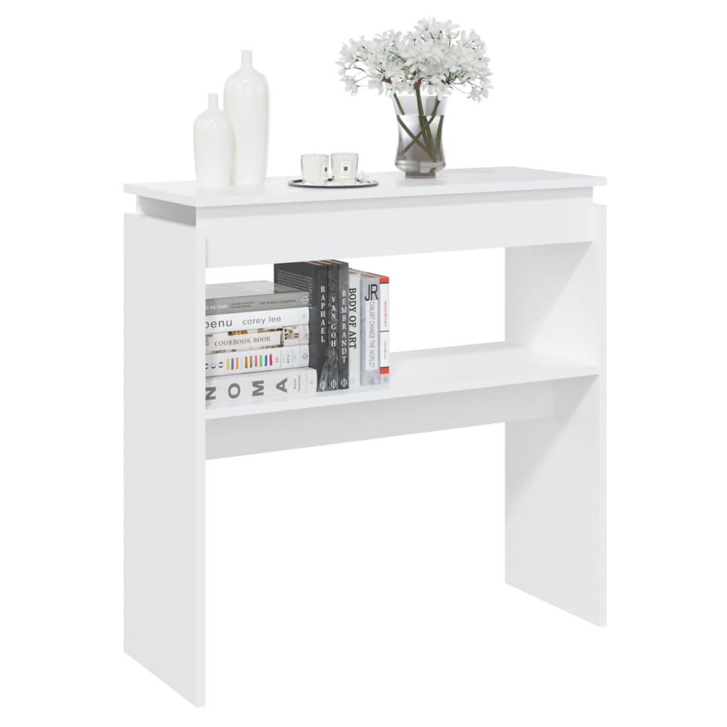 vidaXL Konzolni stol bijeli 80 x 30 x 80 cm od iverice