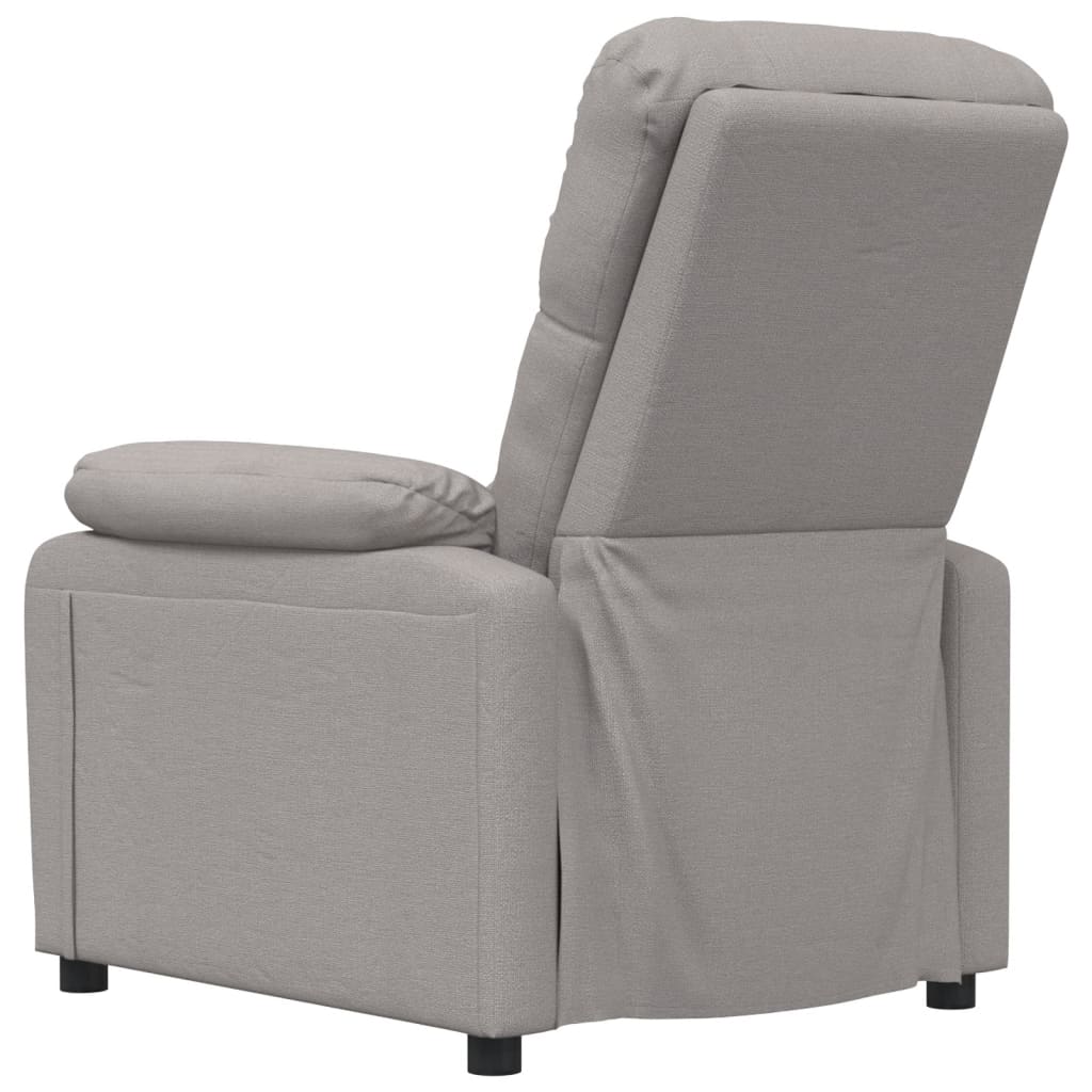 vidaXL Masažna fotelja od tkanine smeđe-siva